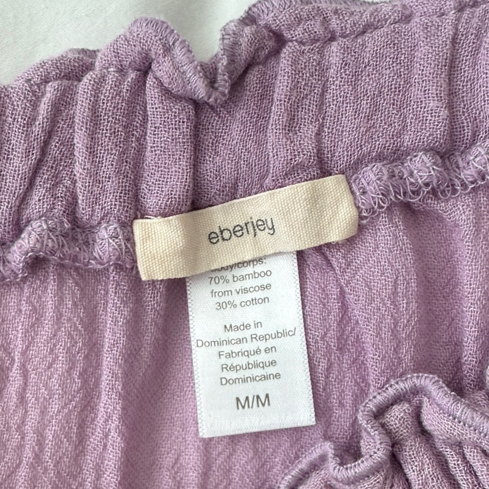 Eberjey Lilac off the shoulder skirt set. - Picture 2 of 6